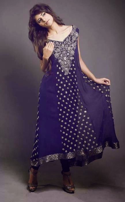 New Party Wear Winter Dresses Collection 2014 For Women And Girls By Sanober Siddiq New Party Wear Winter Dresses Collection 2014 For Women And Girls By Sanober Siddiq