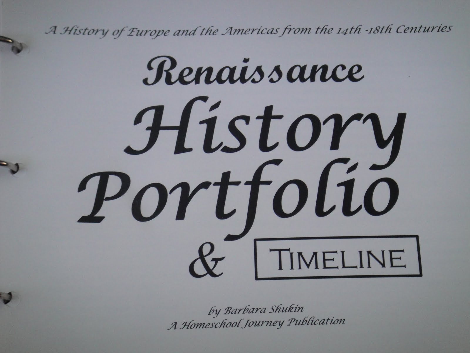Homeschooling While Living the Life of Easier History Portfolio Review