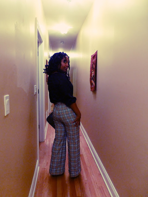 Plaid pants fashion