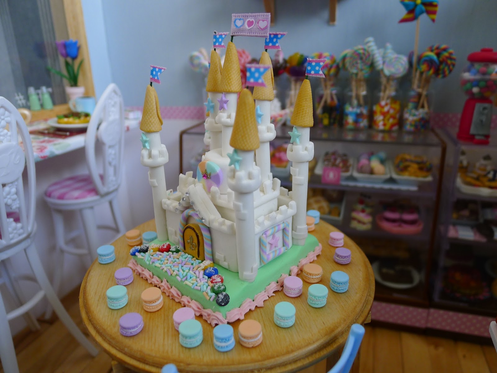 Littlest Sweet Shop New in White Marshmallow Castle cake