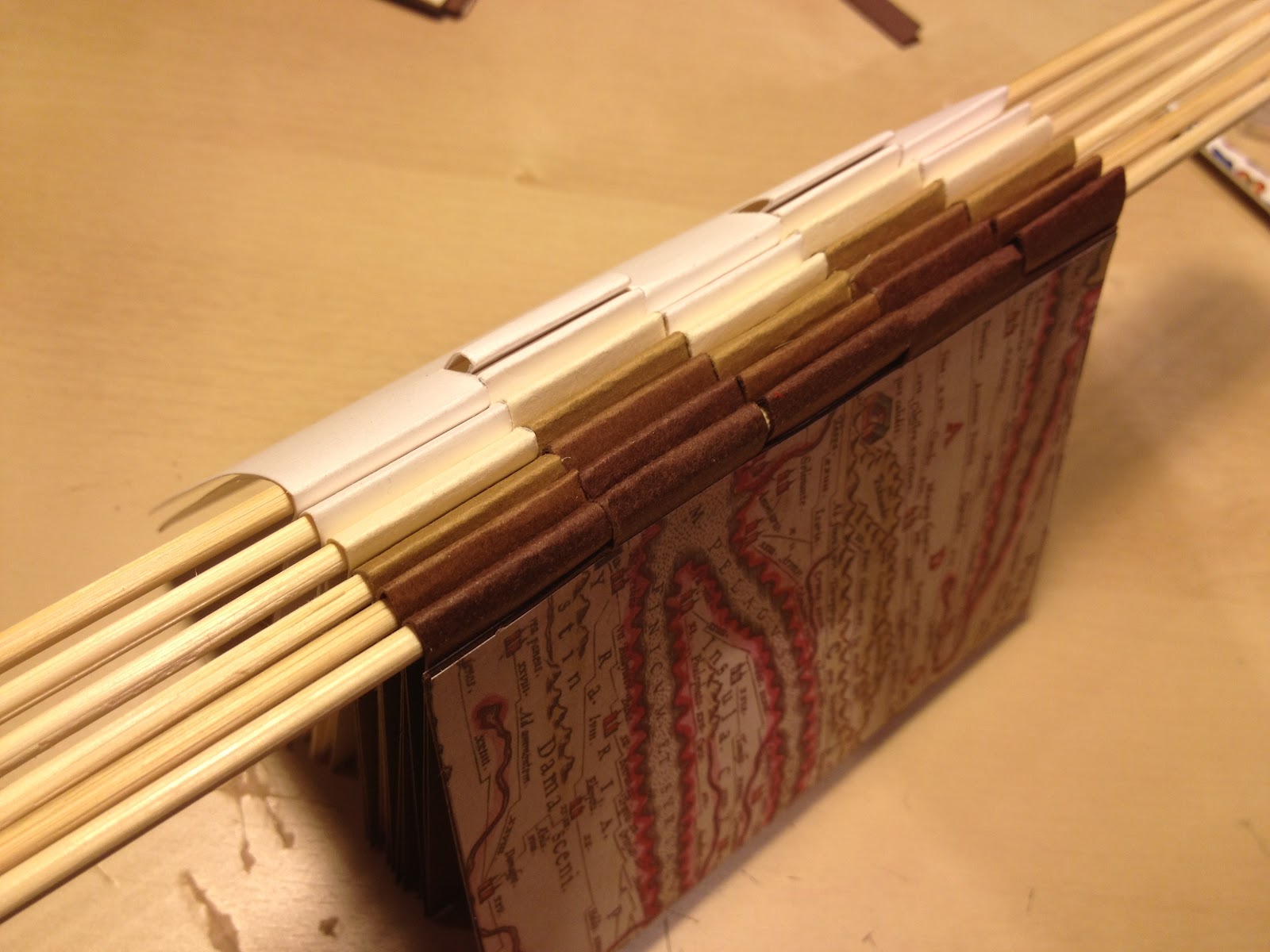 Bumbling along... How to make a piano hinge book