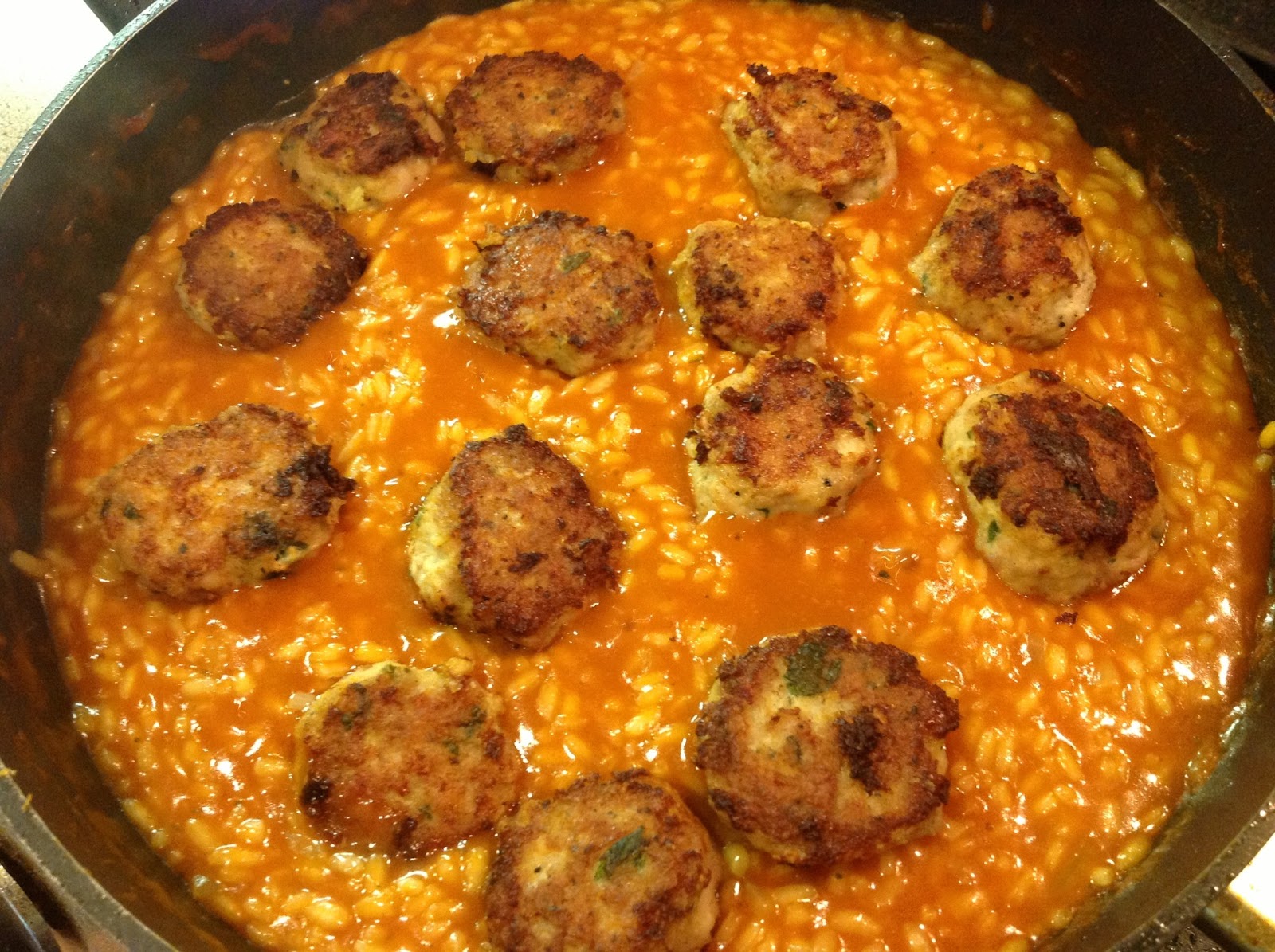 This Muslim Girl Bakes Tomato and Meatball Risotto