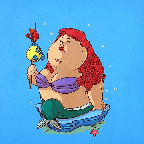 Fat Super Hero Gemuk - Fat Lil Mermaid