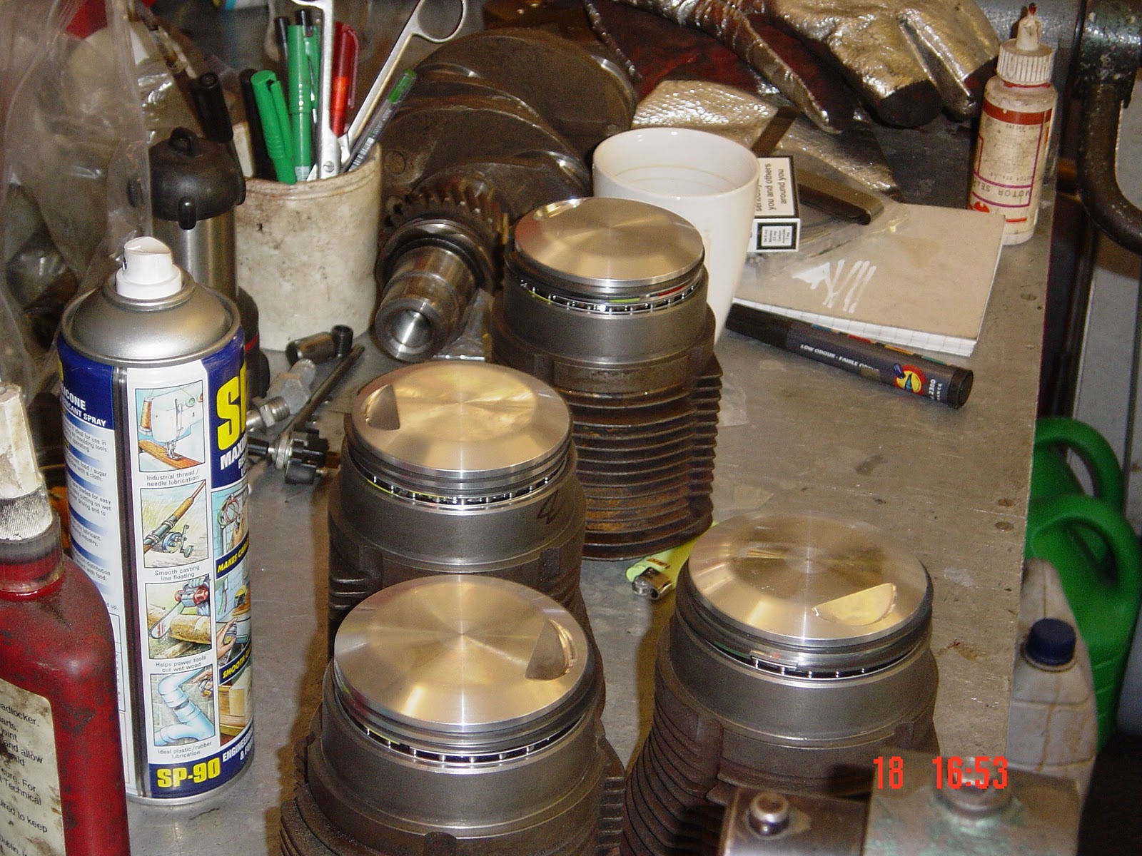 PORSCHE 356 ENGINE BUILD, REBUILD, REPAIR. 11. Cylinders, Pistons and