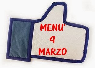 9 marzo menù