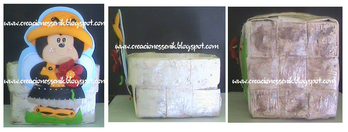 Creaciones SeNik: Canasta en papel