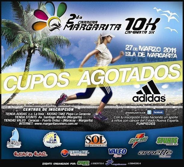  Flyer Marathon Half Marathon Road Race 2° Carrera Margarita