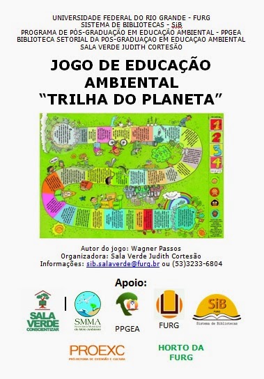 Biblioteca Setorial da Pós-Graduação em Educação Ambiental Sala Verde  Judith Cortesão: Sala Verde promove atividade de Educação Ambiental na  41ª Feira do Livro da FURG