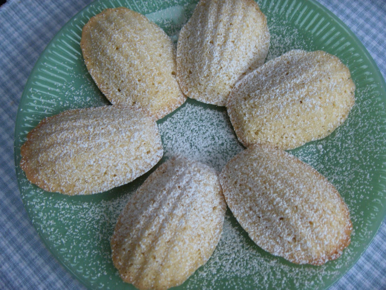 dinner at julie's Coconut Madeleines
