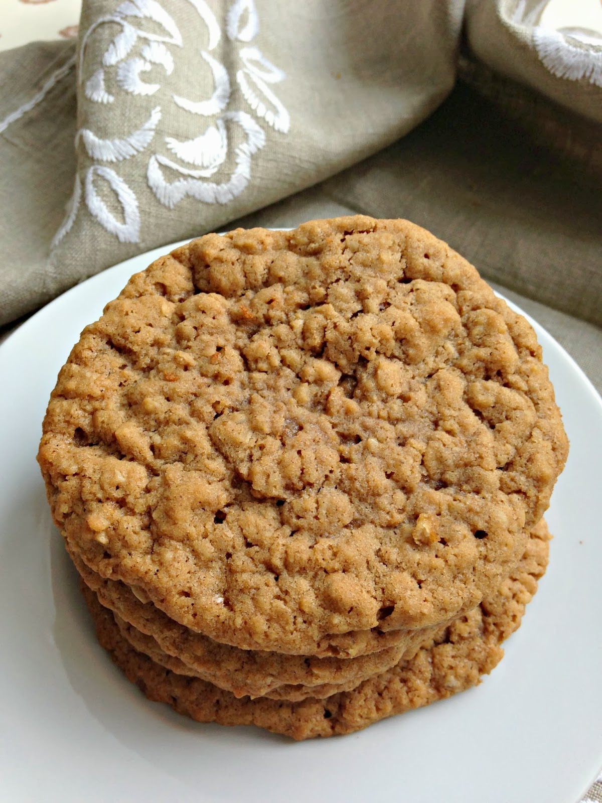 Nuts about food Chewy cinnamon oatmeal cookies and musings