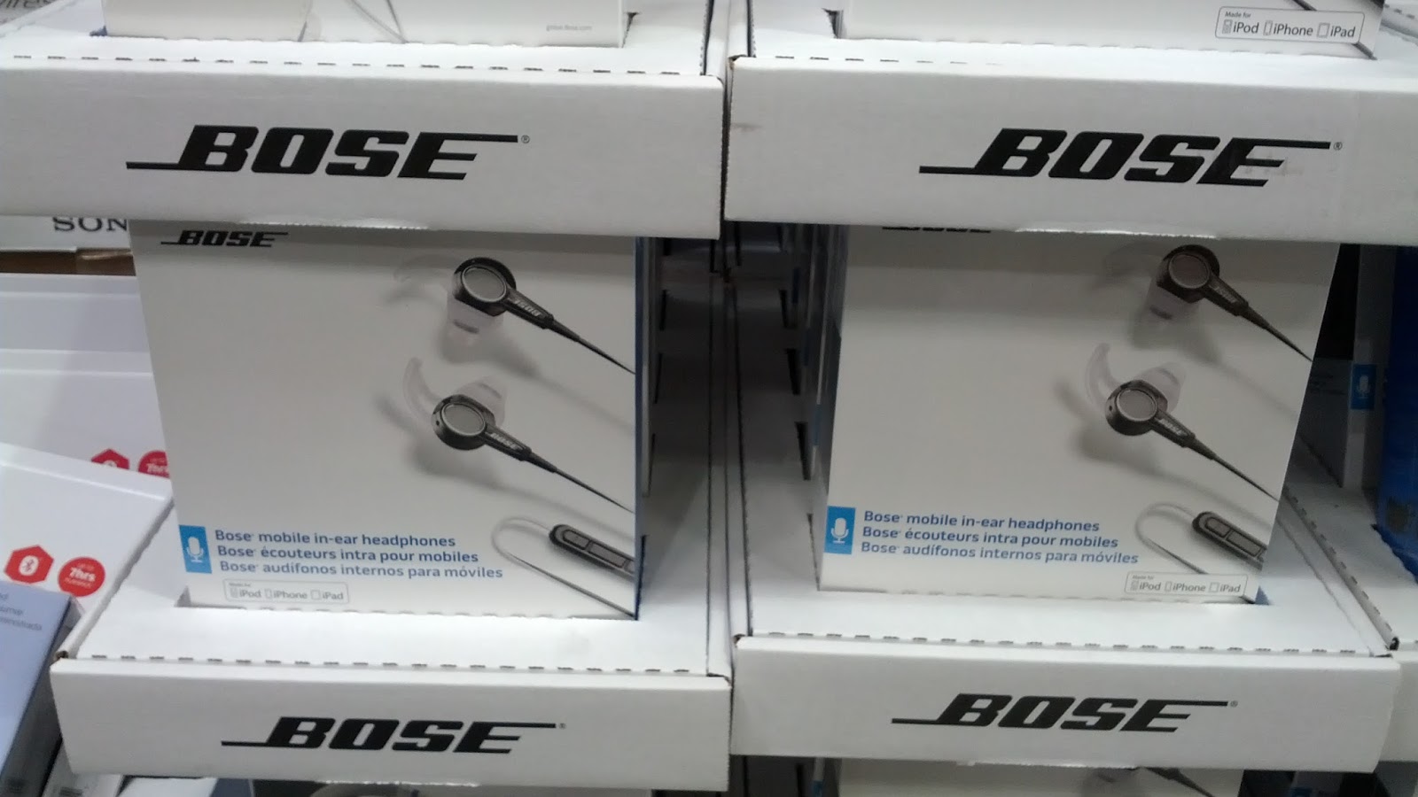 Bose Mobile inear Audio Headphones with Microphone Costco Weekender