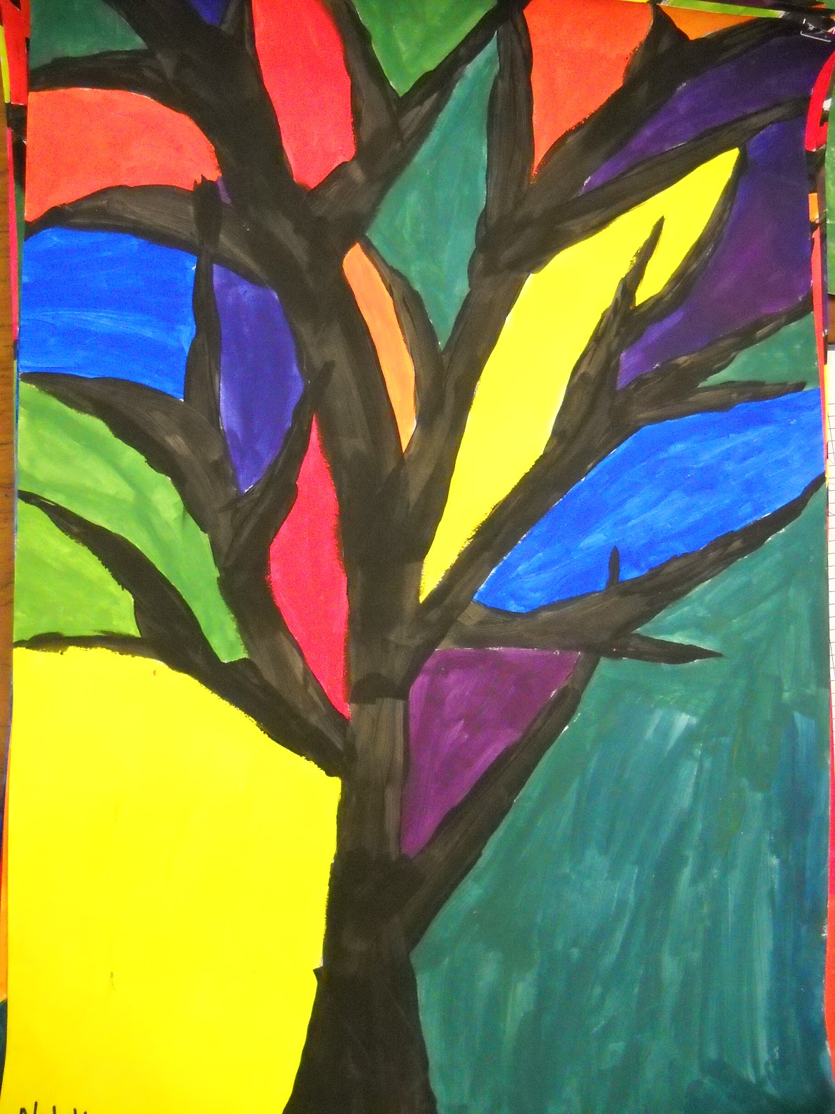 Teach Art and Create Color Theory Trees