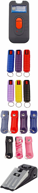 The affordable Self Defense Package includes a 2 million volt stun gun, soft or hardcase pepper spray and a door stop alarm which is perfect for the home, college or hotel rooms! This Self Defense Package includes a 2 million volt stun gun, a pepper spray and a door stop alarm, all for only $49.99!