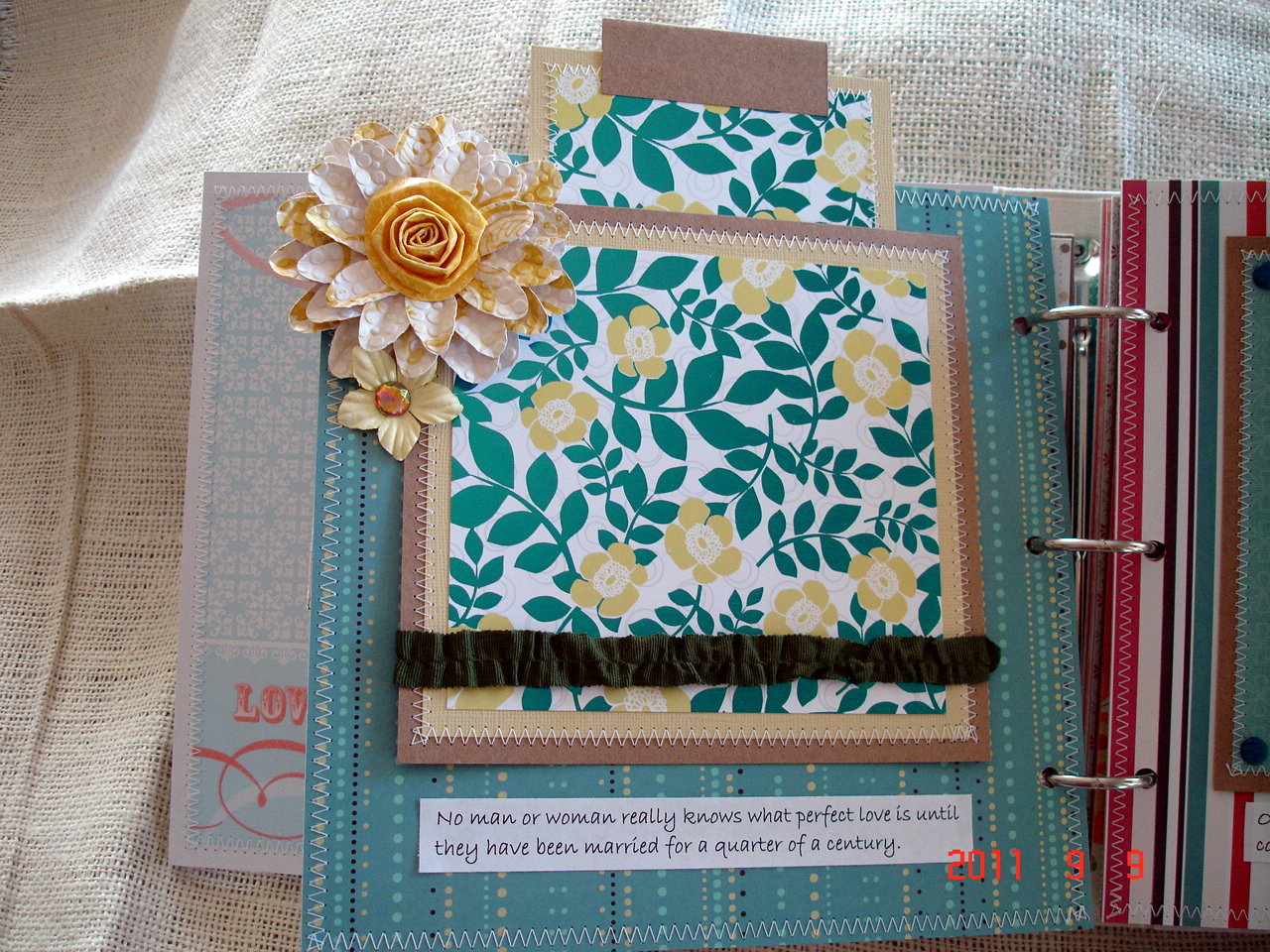 Scrapbooking by Phyllis 25th Wedding Anniversary Chipboard Binder