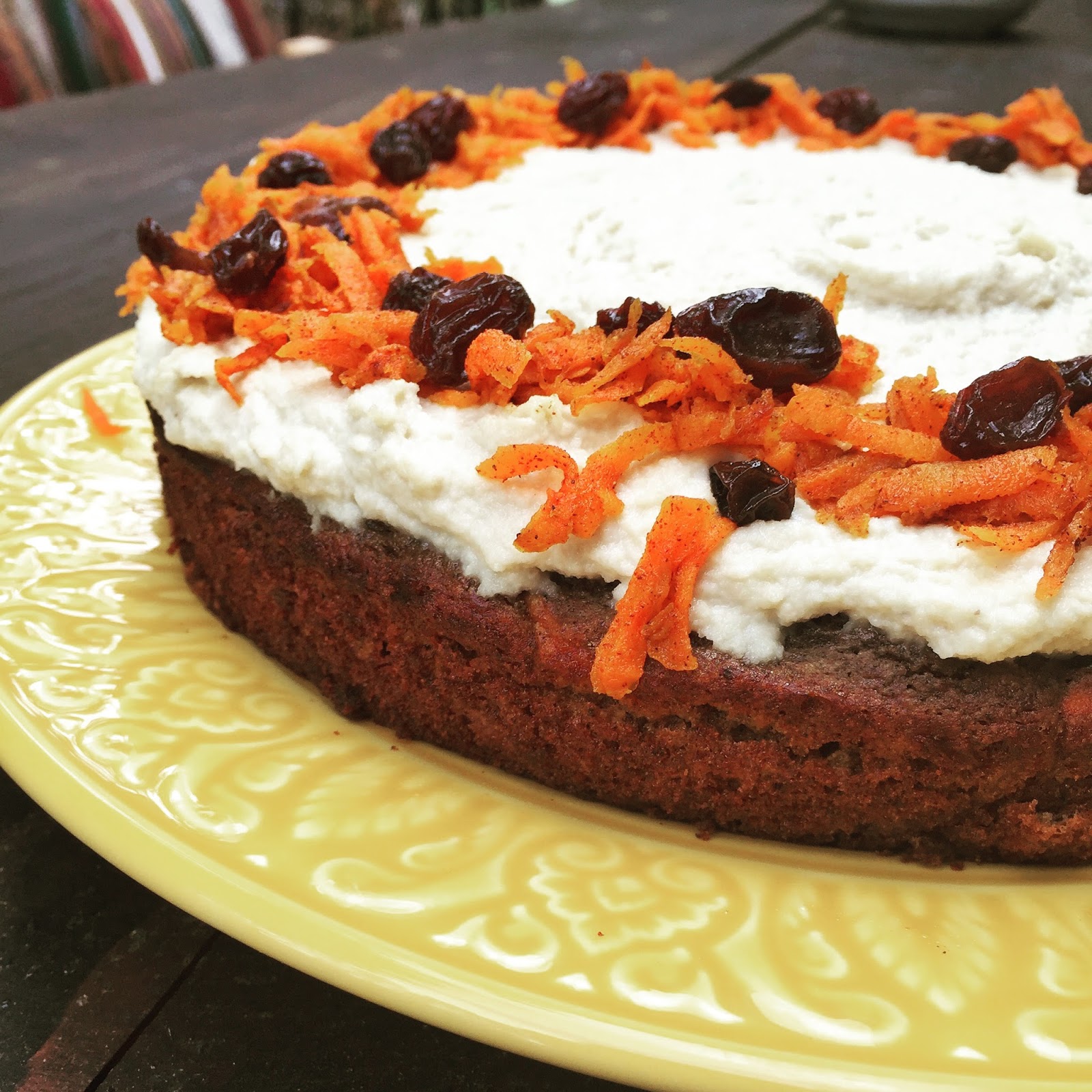 Savouring Stella Buckwheat Carrot Cake with Cashew Cream