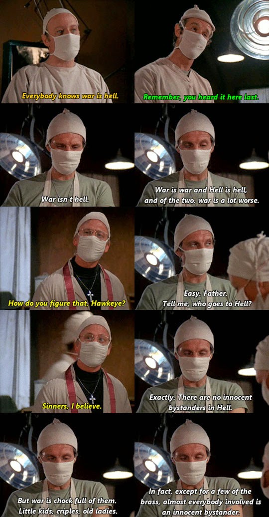 Pacifist Fight Club: WAR IS HELL: M*A*S*H