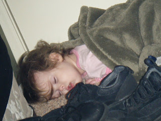 Sasha on Floor outside Closet