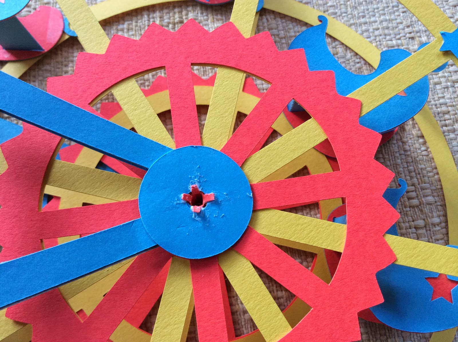 How to describe a ferris wheel image