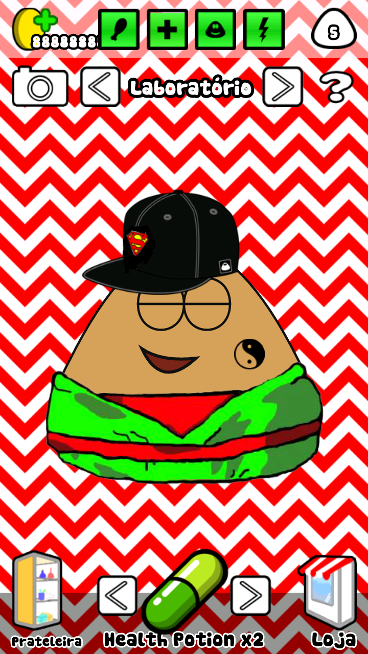 Google Play: Download-Pou Mod v1.4.17 (Liga da Justiça, Mário e