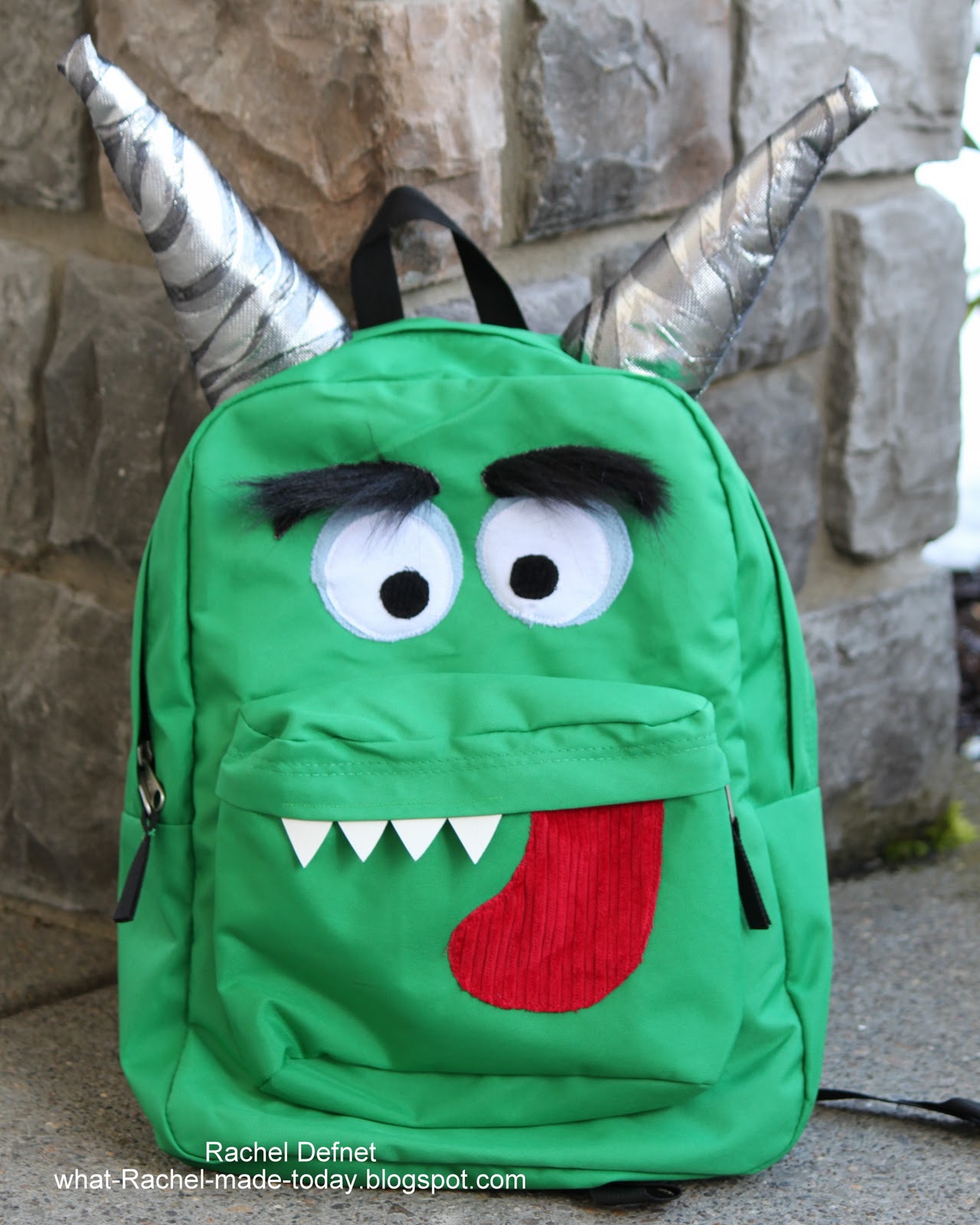 What I Made Today TUTORIAL Monster Backpack