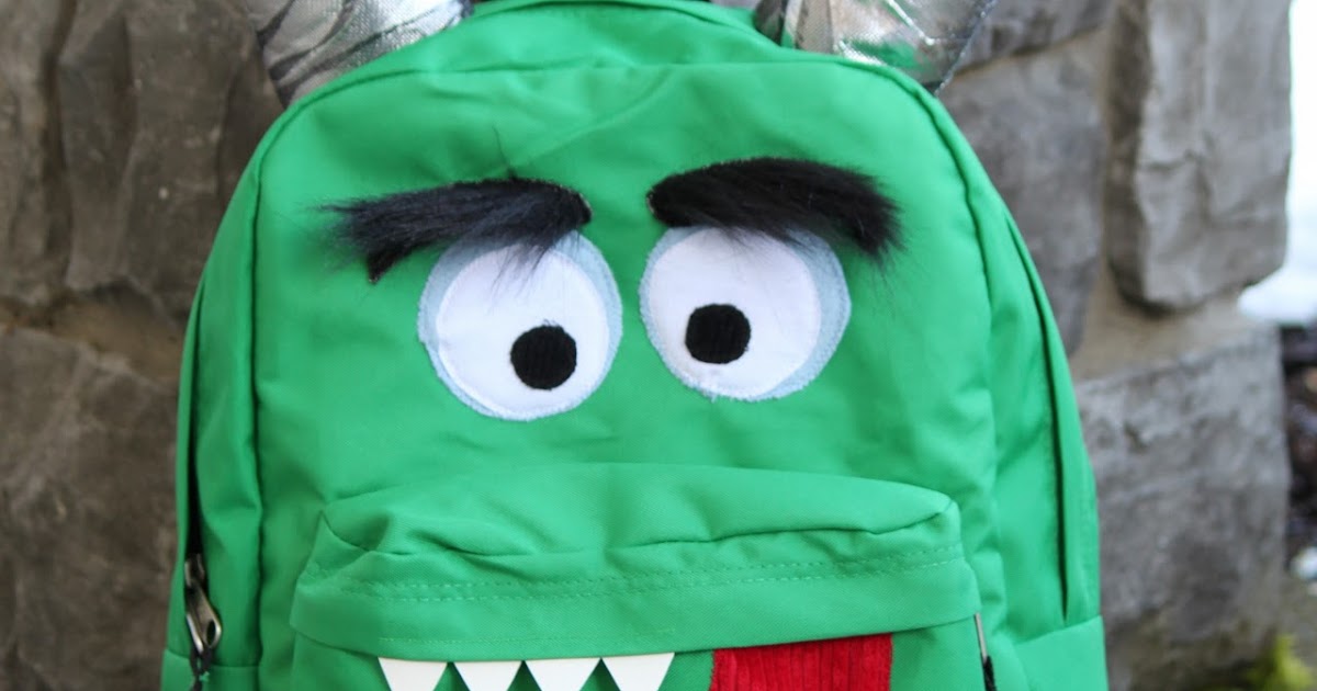 What I Made Today TUTORIAL Monster Backpack