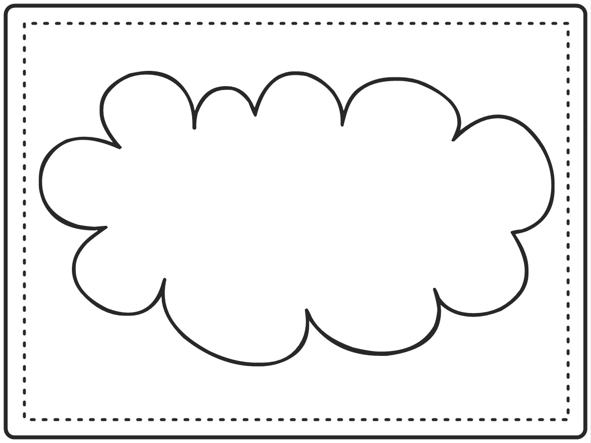 blues clouds templates printable