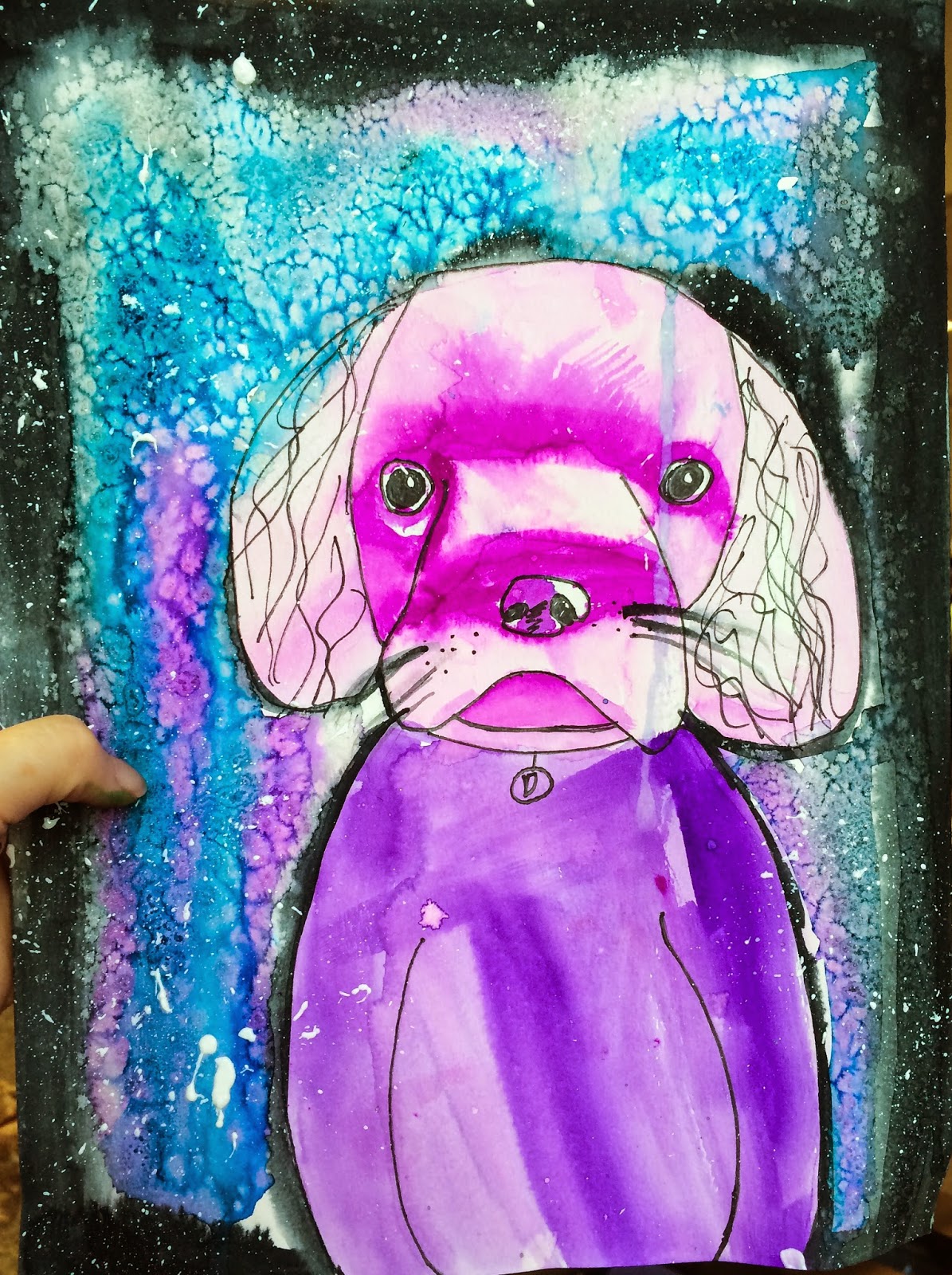 smART Class Dogs, Color Wheels, and a fun jewelry idea!!