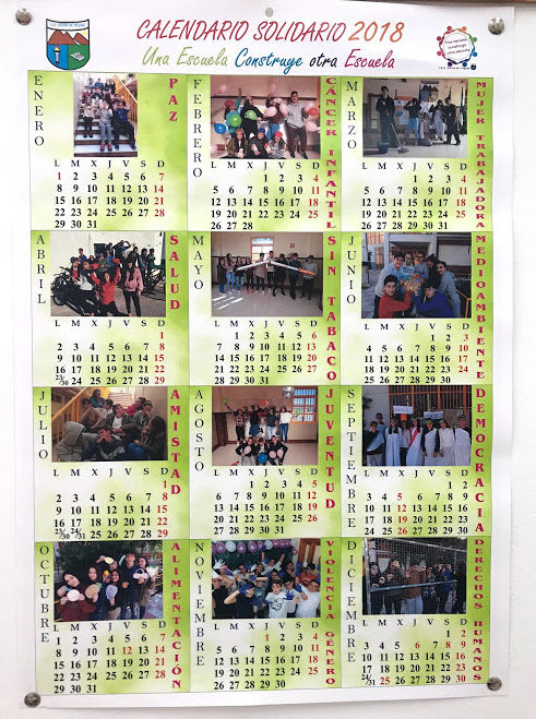 Calendario solidario 2018