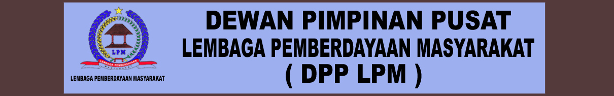 DEWAN PIMPINAN PUSAT LEMBAGA PEMBERDAYAAN MASYARAKAT