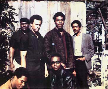 Original six members of the Black Panther Party in November 1966 Elbert Big Man Howard Huey P Newton Defense Minister Sherman Forte Bobby Seale Chairman Reggie Forte and Little Bobby Hutton Treasurer