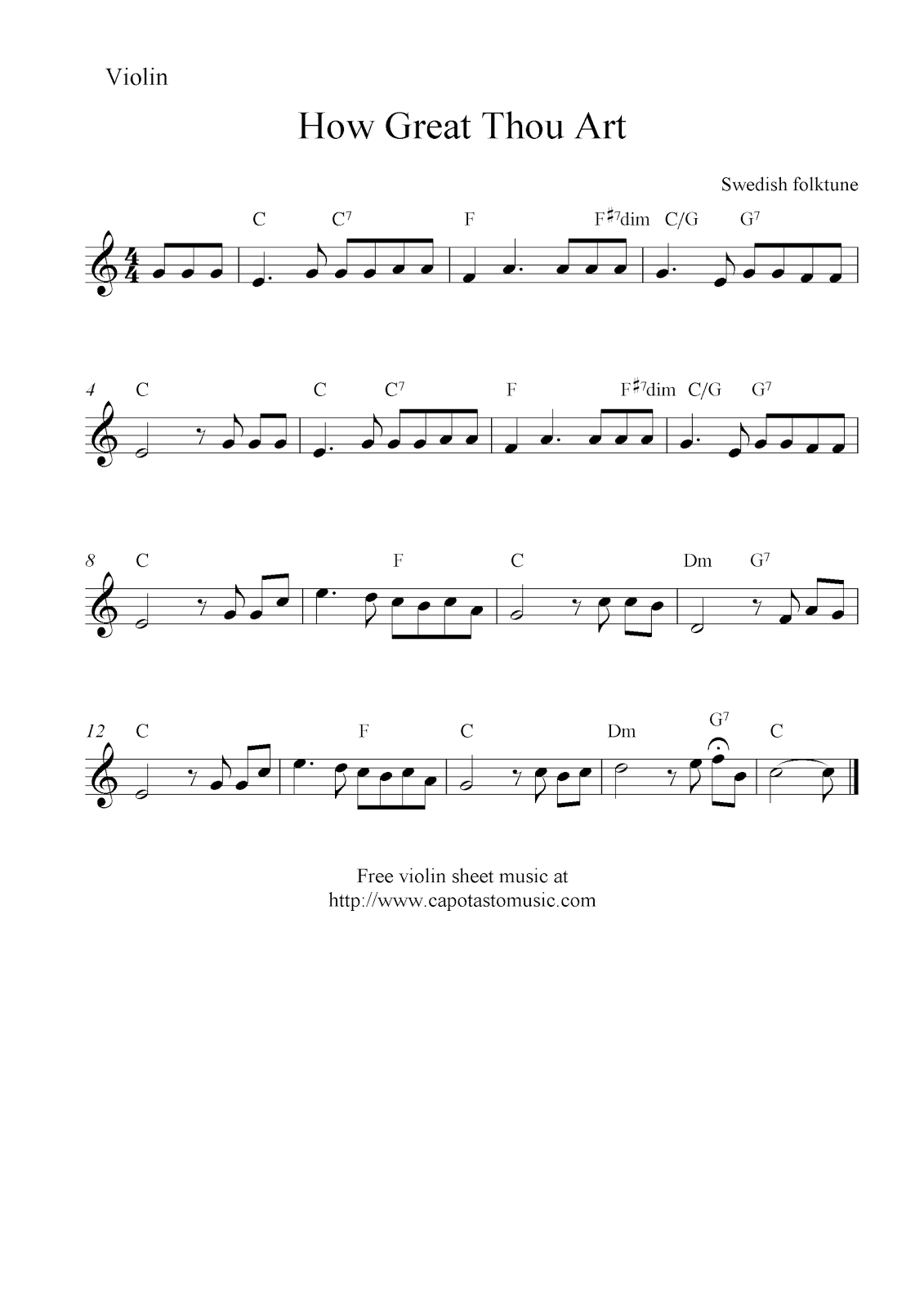 how great thou art free violin sheet music notes christmas songs for church solo