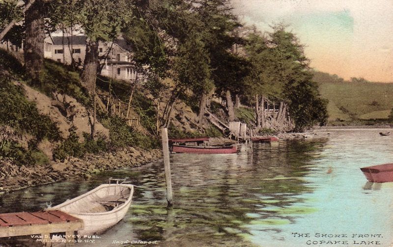 Old Pictures of Columbia County NY The Shore Front, Copake Lake NY
