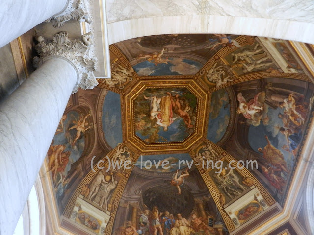 The high ceilings are painted with incredible art dating back hundreds of years.