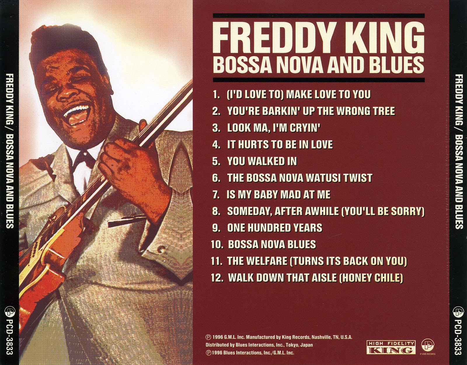 Freddy King Bossa Nova And Blues Freddy King Bossa Nova And Blues
