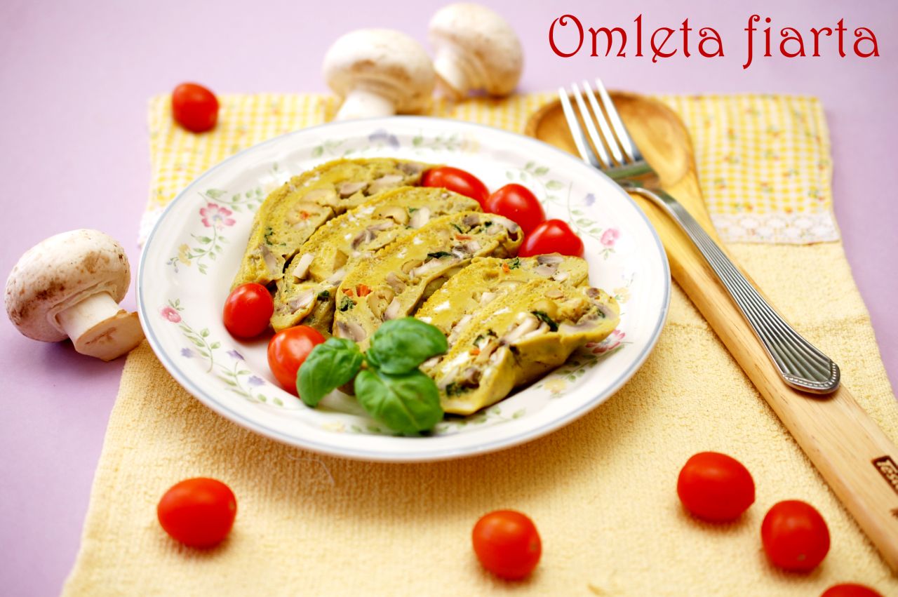 Omleta fiarta cu ciuperci Omleta fiarta cu ciuperci
