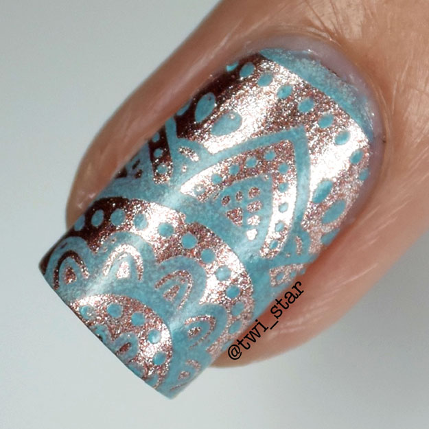 China Glaze Meet Me In The Mirage Tribal Stamping Nail Art