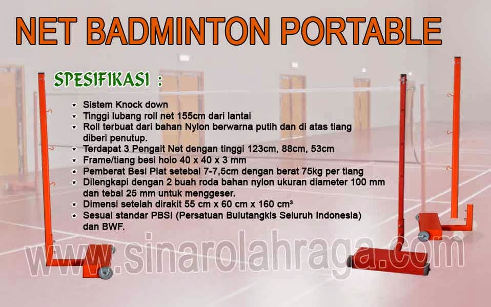 Jual Alat Olahraga JUAL NET BADMINTON PORTABLE
