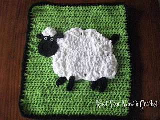 Crochet Sheep Applique