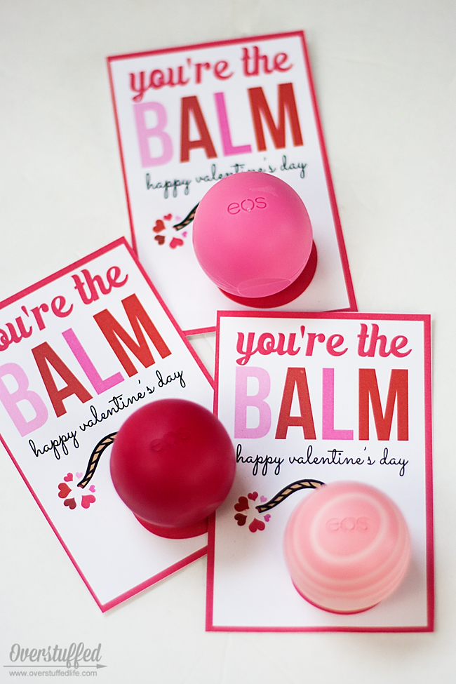 balm printable valentine re card lip printables eos teacher gift happy