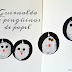 Guirnalda de pingüinos de papel