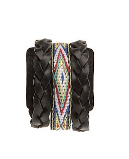 Leather Navaho Cuff Bracelet