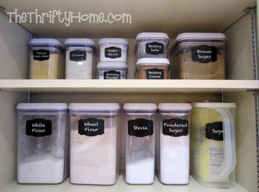 The Thrifty Home: Deep Pantry Organization