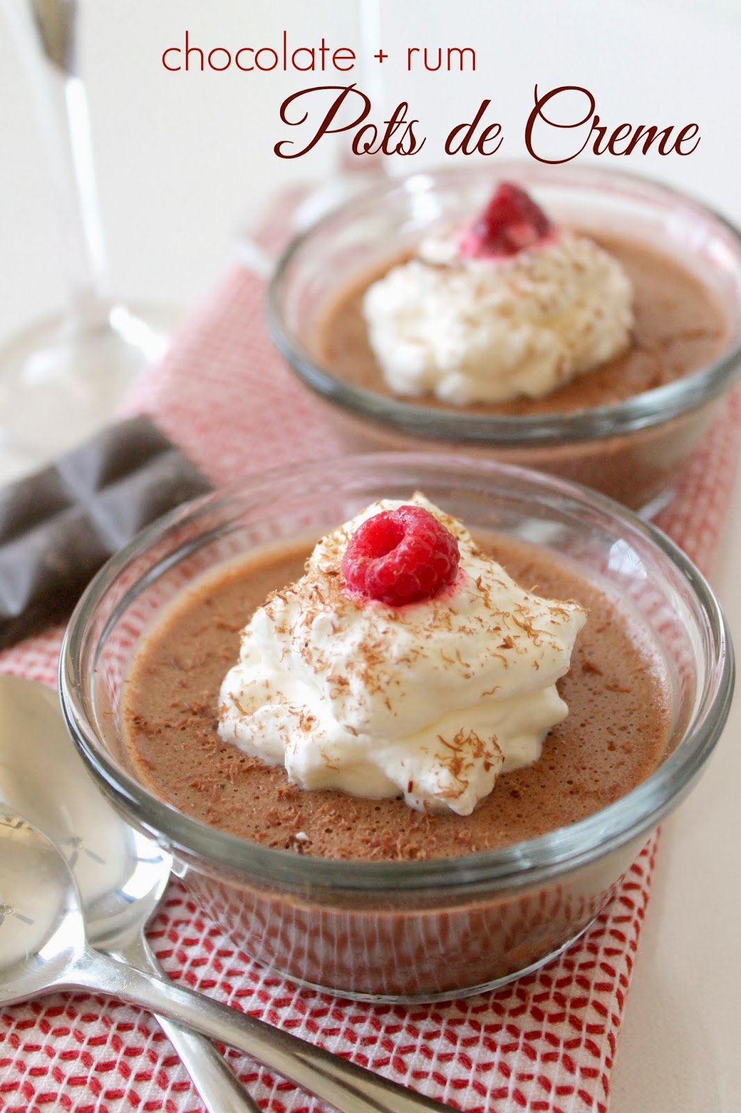 The Kitchen Prep Chocolate + Rum Pots de Creme