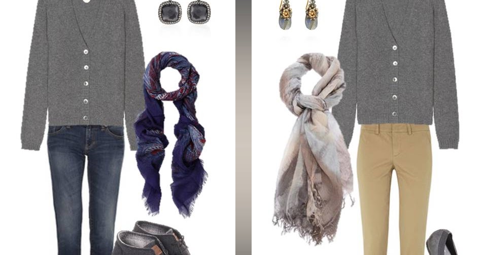 How to wear a grey vneck sweater The Vivienne Files