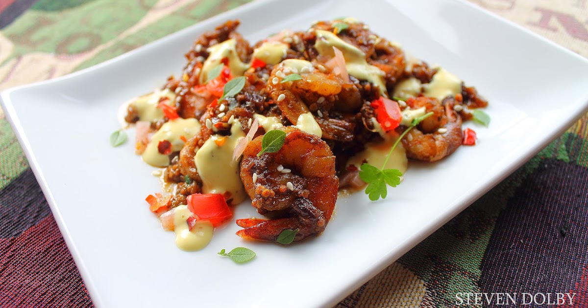 Spicy Curried Shrimp with Lemon Aioli by Steven Dolby