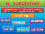 CLASES DE SUSTANTIVOS