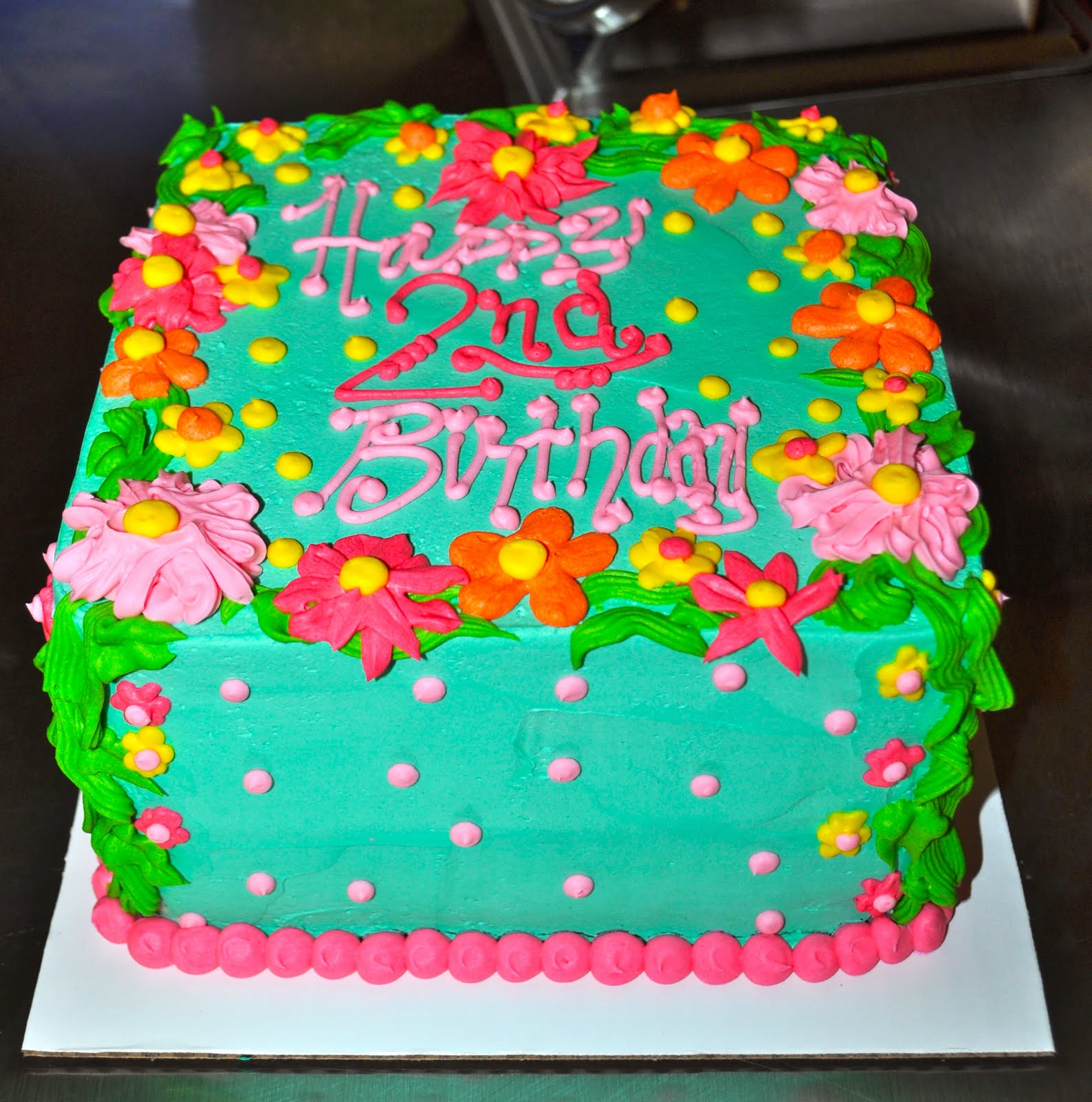 Leah's Sweet Treats Buttercream Flower Cake