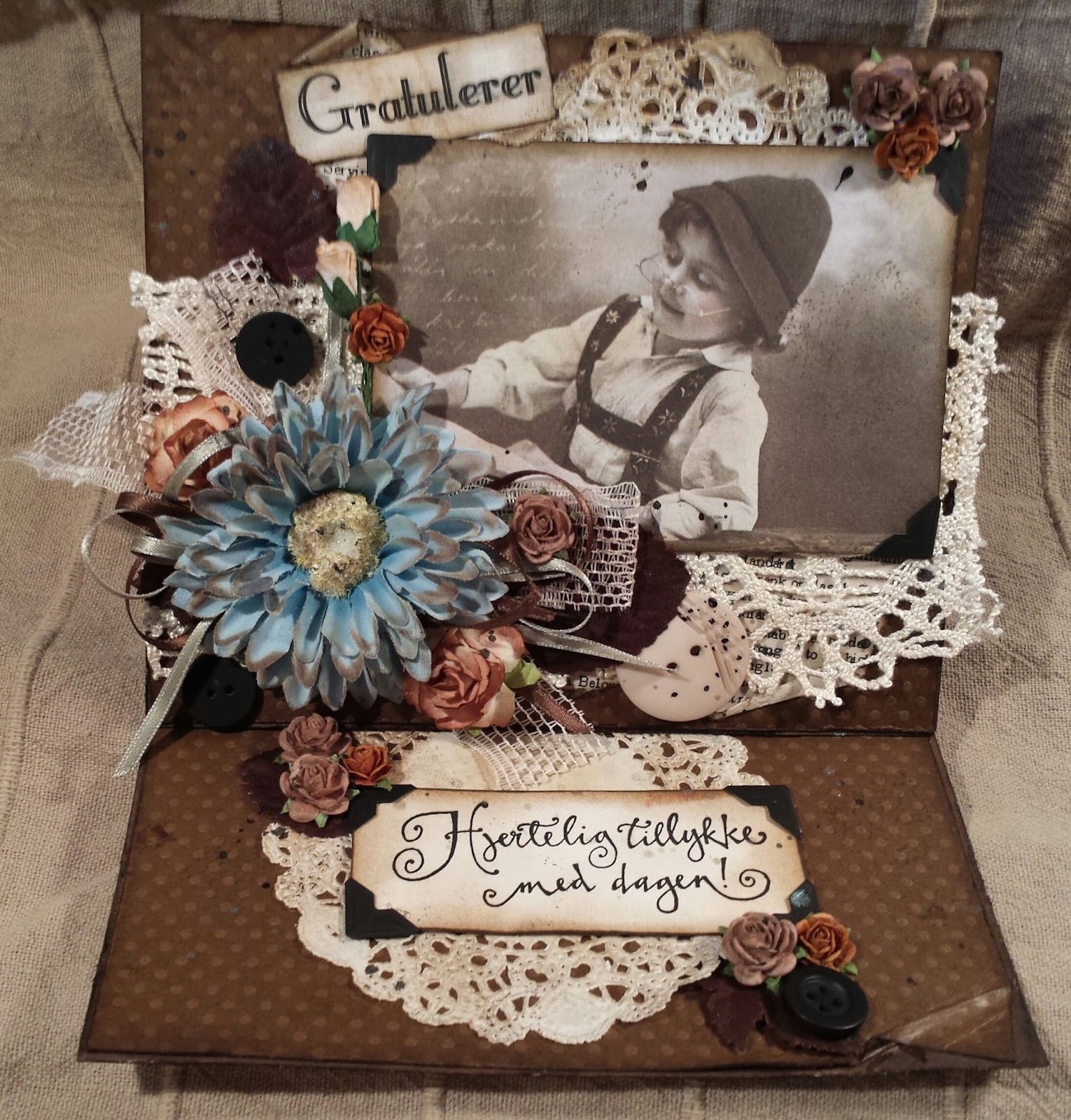 Anne S Hobbyside Vintage Kort