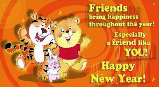 Cartoon Greetings Happy New Year Wishes Greetings Cards 2014 Images Wallpapers