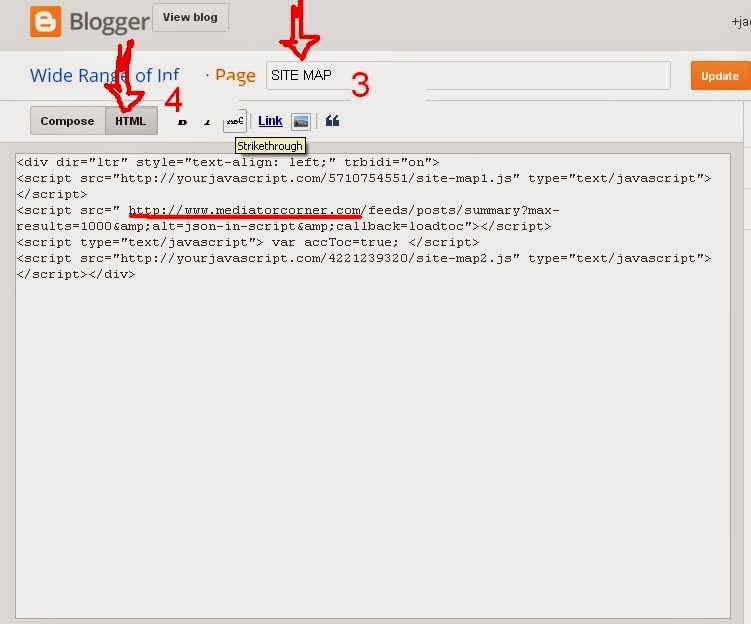 sitemap code